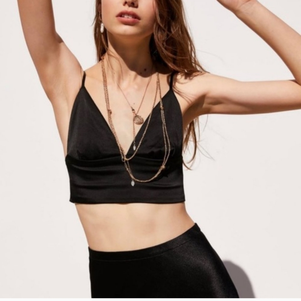 Zara Satin Crop Bralette - Picture 5 of 5